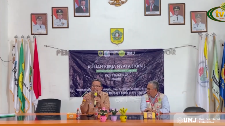 Mahasiswa UMJ dalam program KKN Tematik – pengabdian masyarakat